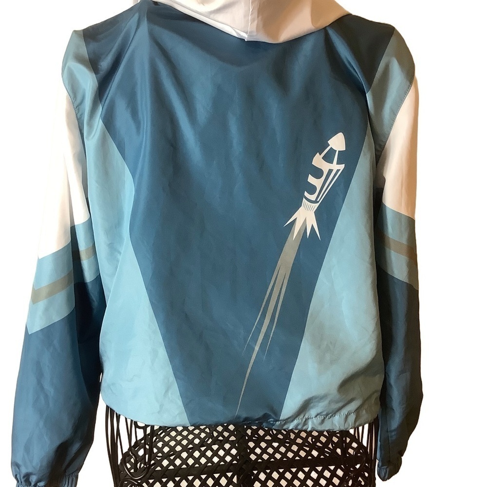 Disney Parks Space Mountain Windbreaker Jacket Small Retro Colorblock - Picture 3 of 12